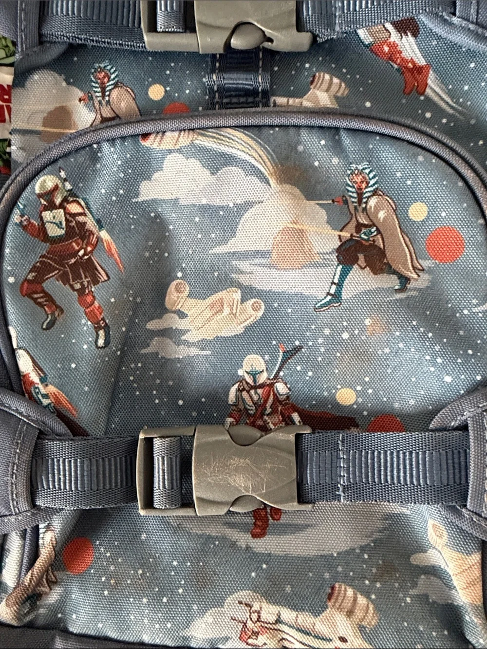 Pottery Barn Kids x Star Wars The Mandalorian Mini Mackenzie Backpack Blue Kids